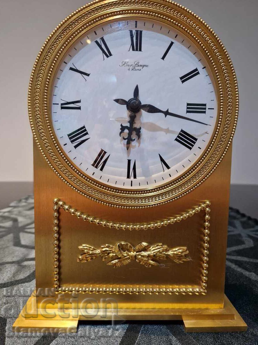 Auction Rare French Lavigne Bronze Mantel Clock Auction Rare French Lavigne Bronze Mantel Clock