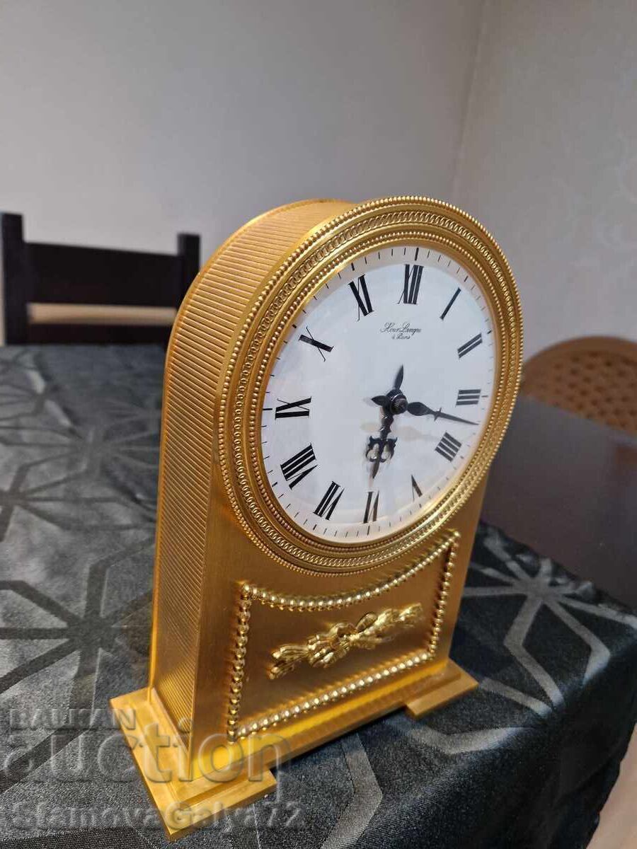Παράδοση Σπάνιο Γαλλικό ρολόι Lavigne Bronze Mantel