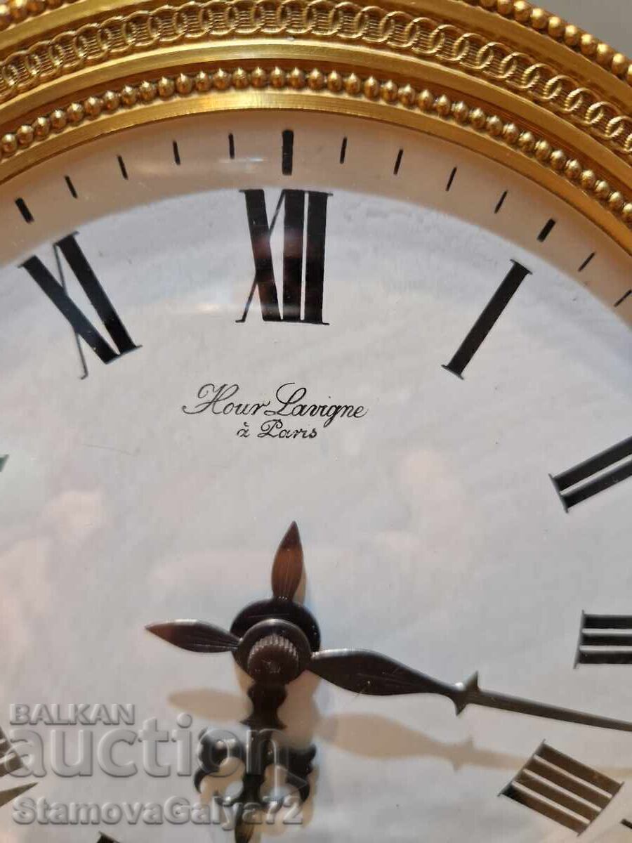 Σπάνιο Γαλλικό ρολόι Lavigne Bronze Mantel - 7