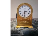 Рядък френски каминен настолен бронзов часовник Lavigne