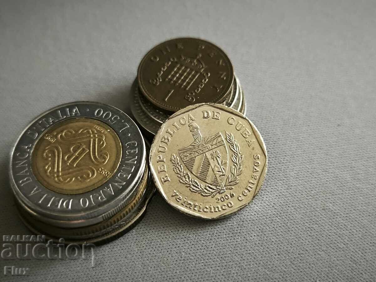 Coin - Cuba - 25 centavos | 2006 with price 2.25 BGN | € 1.15 Coin - Cuba - 25 centavos | 2006 with price 2.25 BGN | € 1.15