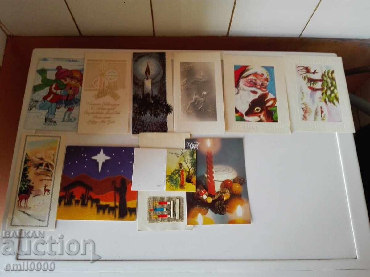 Παλιές κάρτες Πρωτοχρονιάς. - 5 Παλιές κάρτες Πρωτοχρονιάς. - 5