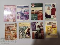 8 pcs. Calendars 1969 71 72 73