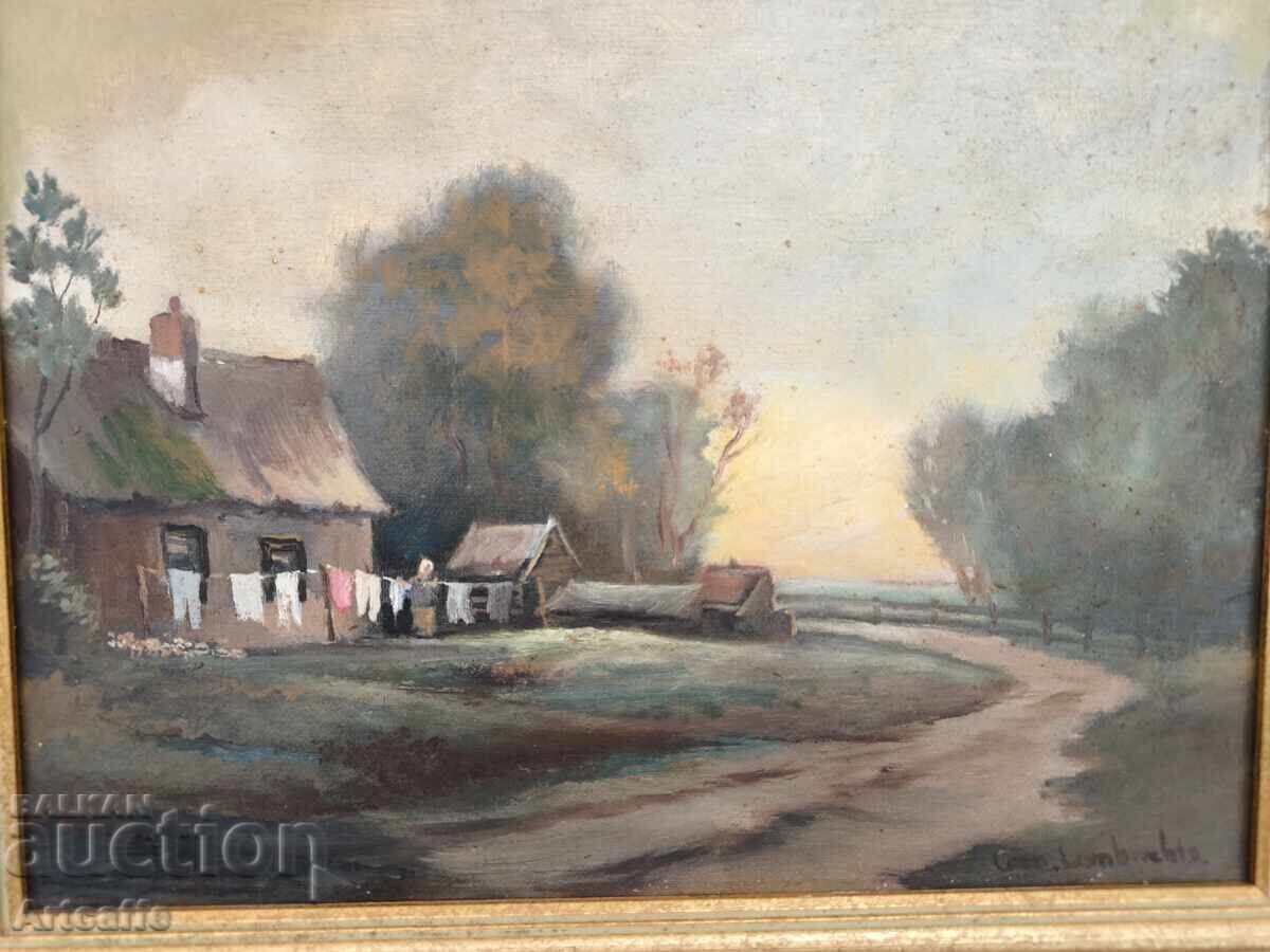 Lambrechts-Dutch landscape, oil on canvas with price 190.00 BGN | € 97.15 Lambrechts-Dutch landscape, oil on canvas with price 190.00 BGN | € 97.15