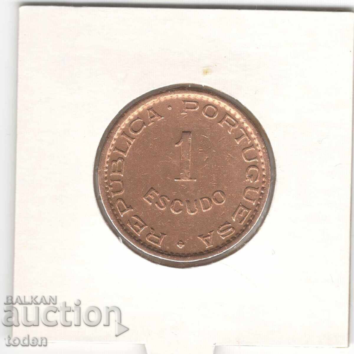 Licitație Angola-1 Escudo-1974-KM# 76 Licitație Angola-1 Escudo-1974-KM# 76