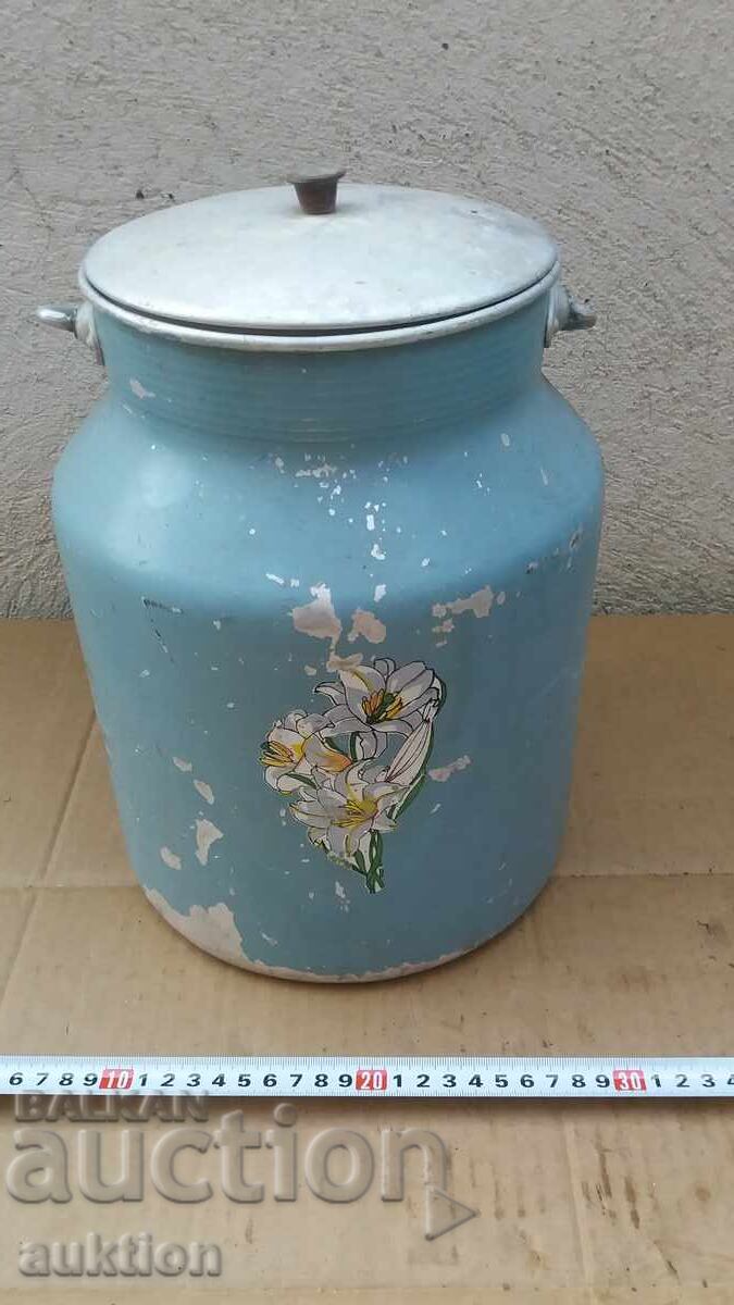 ALUMINUM WRITTEN MILK JAR - 5 LITERS with price 16.99 BGN | € 8.69 ALUMINUM WRITTEN MILK JAR - 5 LITERS with price 16.99 BGN | € 8.69