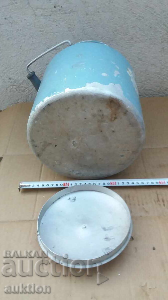 ALUMINUM WRITTEN MILK JAR - 5 LITERS - 6 ALUMINUM WRITTEN MILK JAR - 5 LITERS - 6