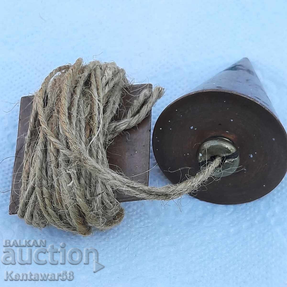 Antique bronze plumb line. with price 22.00 BGN | € 11.25 Antique bronze plumb line. with price 22.00 BGN | € 11.25
