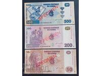 Specimen Banknotes. Specimen Banknotes. Kongo. Kongo.