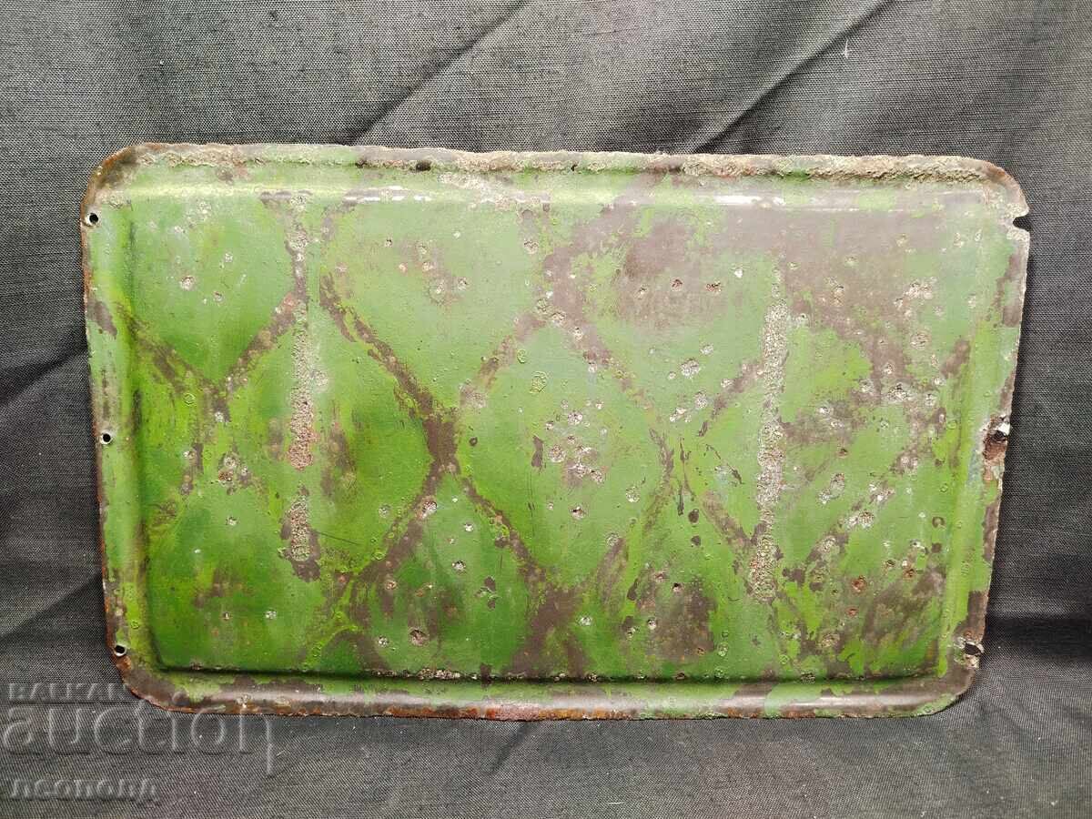 OLD RETRO SOC ENAMEL SIGN "ATTENTION GARAGE" with price 60.00 BGN | € 30.68 OLD RETRO SOC ENAMEL SIGN "ATTENTION GARAGE" with price 60.00 BGN | € 30.68