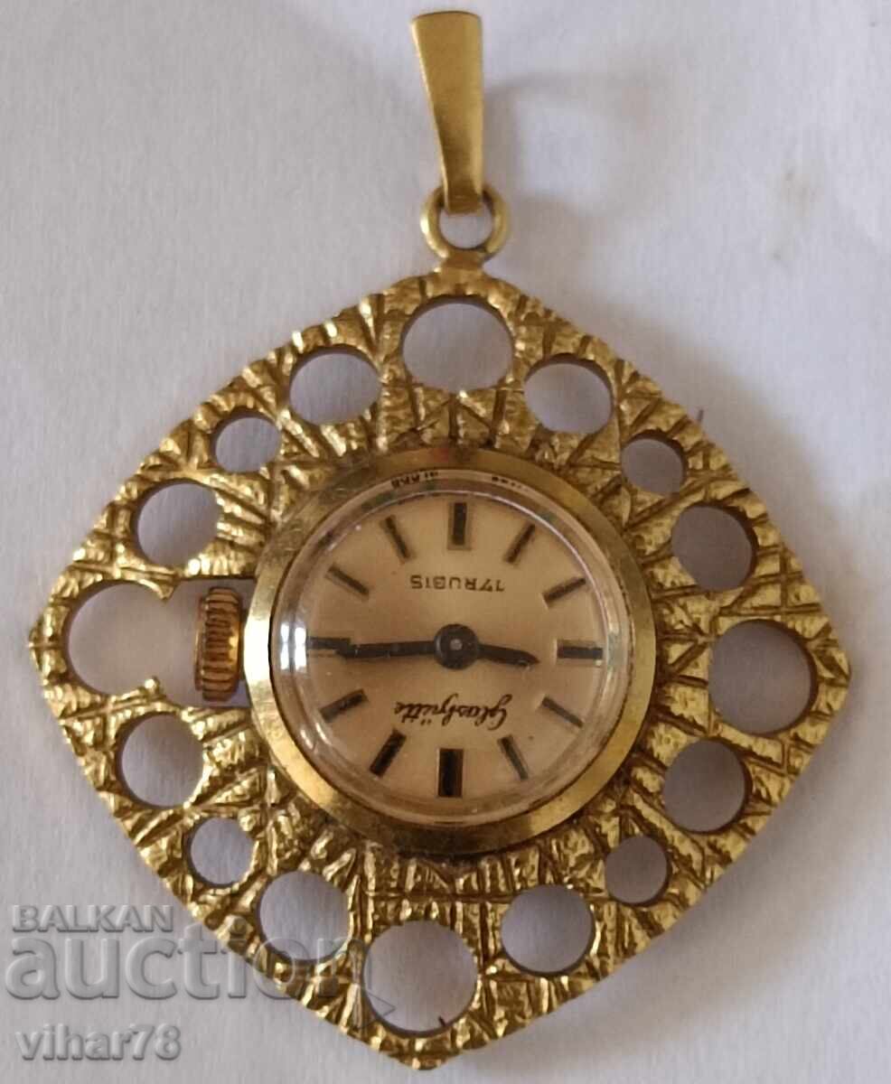 Auction  LADIES' GUB-GLASHUTTE-GOLD PLATED