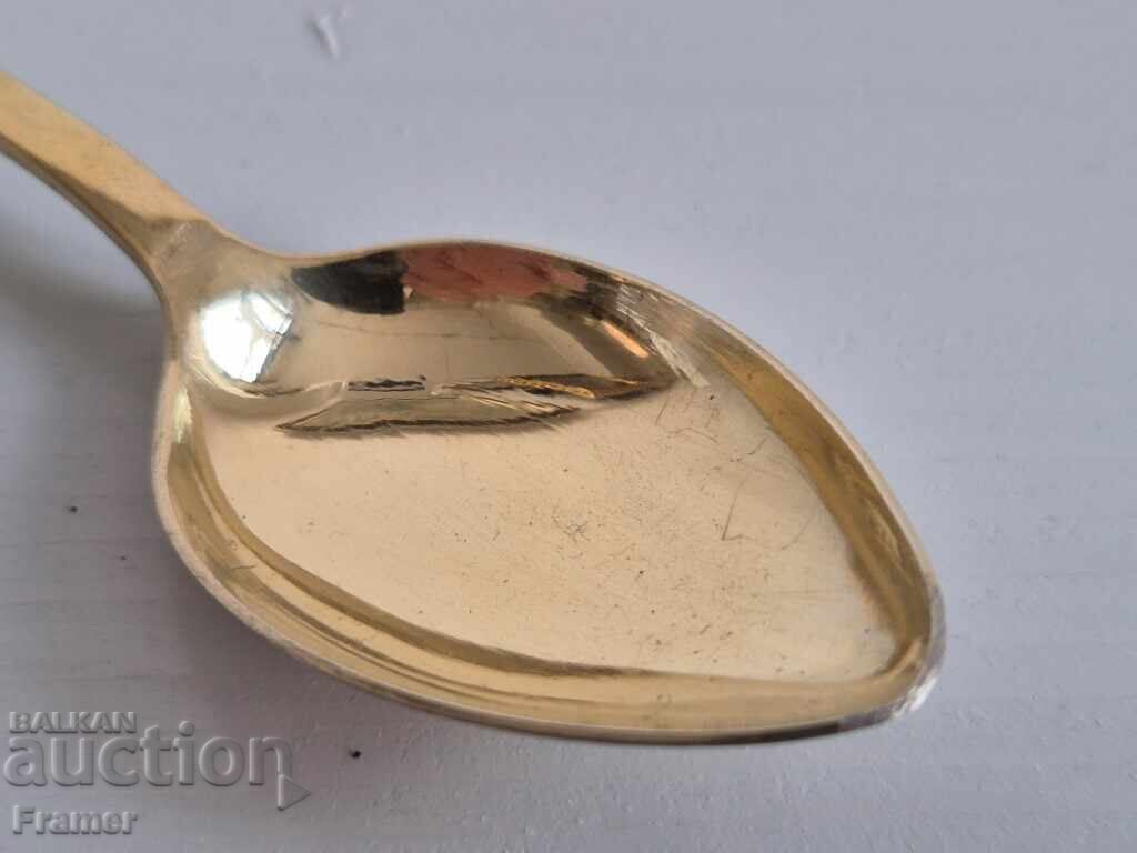 Delivery of Russian silver filigree spoon with gilding and enamel Delivery of Russian silver filigree spoon with gilding and enamel
