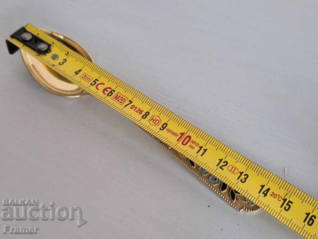 Russian silver filigree spoon with gilding and enamel - 7 Russian silver filigree spoon with gilding and enamel - 7