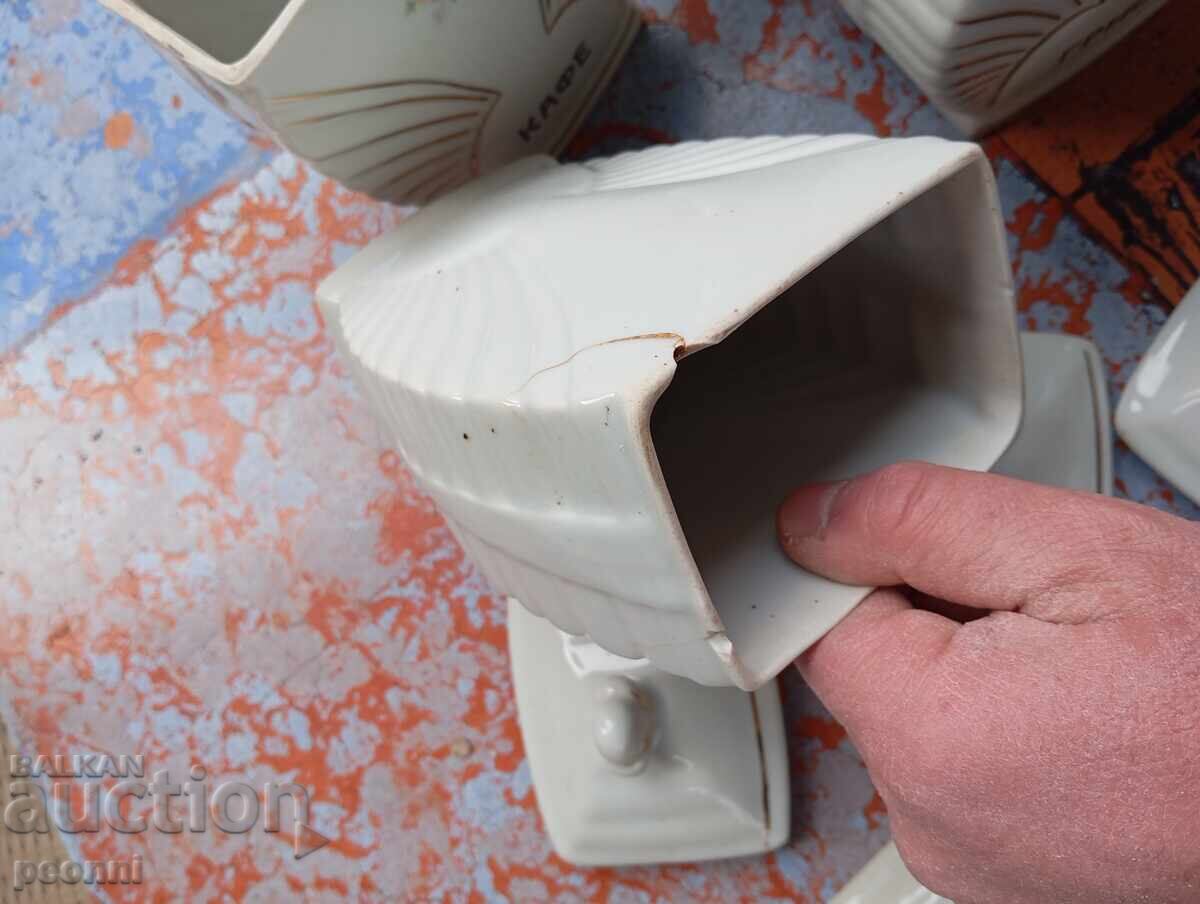 Porcelain spice set - 6