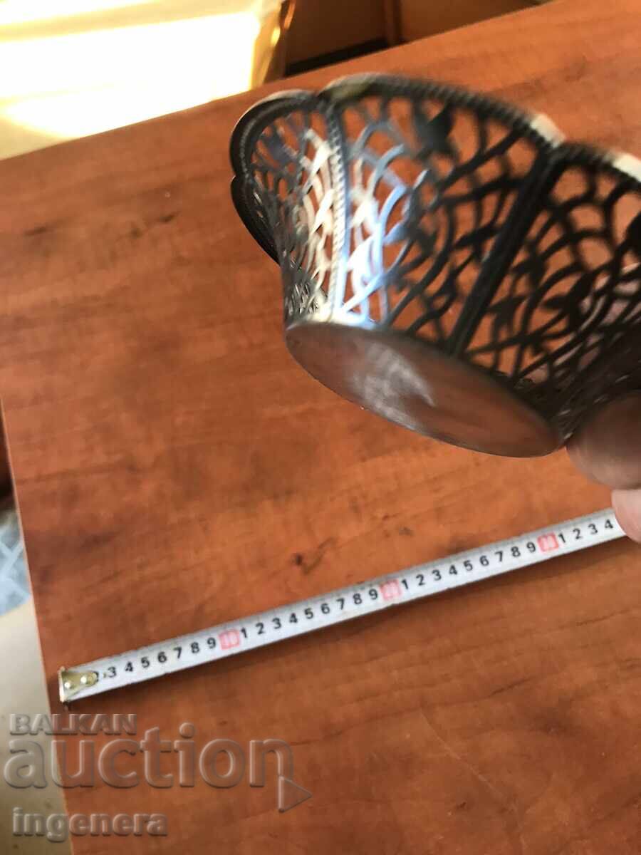 BASKET WITH METAL FILIGRAM DISH with price 9.00 BGN | € 4.60 BASKET WITH METAL FILIGRAM DISH with price 9.00 BGN | € 4.60