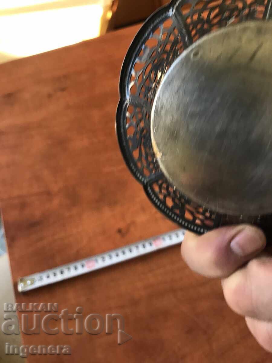 BASKET WITH METAL FILIGRAM DISH - 5 BASKET WITH METAL FILIGRAM DISH - 5