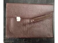 old folder bag - genuine leather