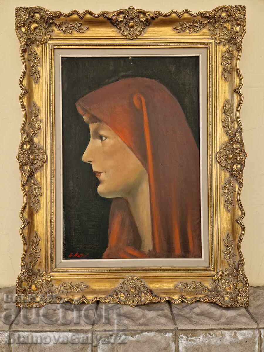 Πορτραίτο μεγάλο καμβά λαδιού κορνίζα συγγραφέα με τιμή 444.00 BGN | € 227.01 Πορτραίτο μεγάλο καμβά λαδιού κορνίζα συγγραφέα με τιμή 444.00 BGN | € 227.01