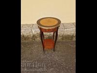 Wonderful antique French wooden table with bronze fittings