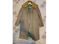 Military fur coat, overcoat