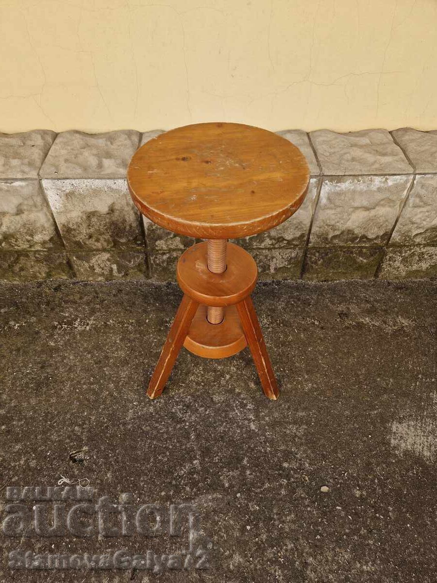 Industrial antique work stool