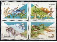 1981. Brazil. Environmental Protection. Block.