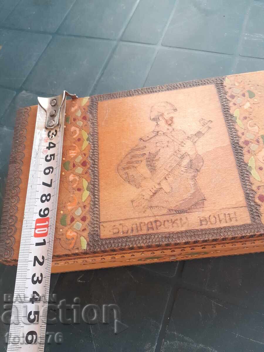 Old wooden box Bulgarian warrior - 7 Old wooden box Bulgarian warrior - 7