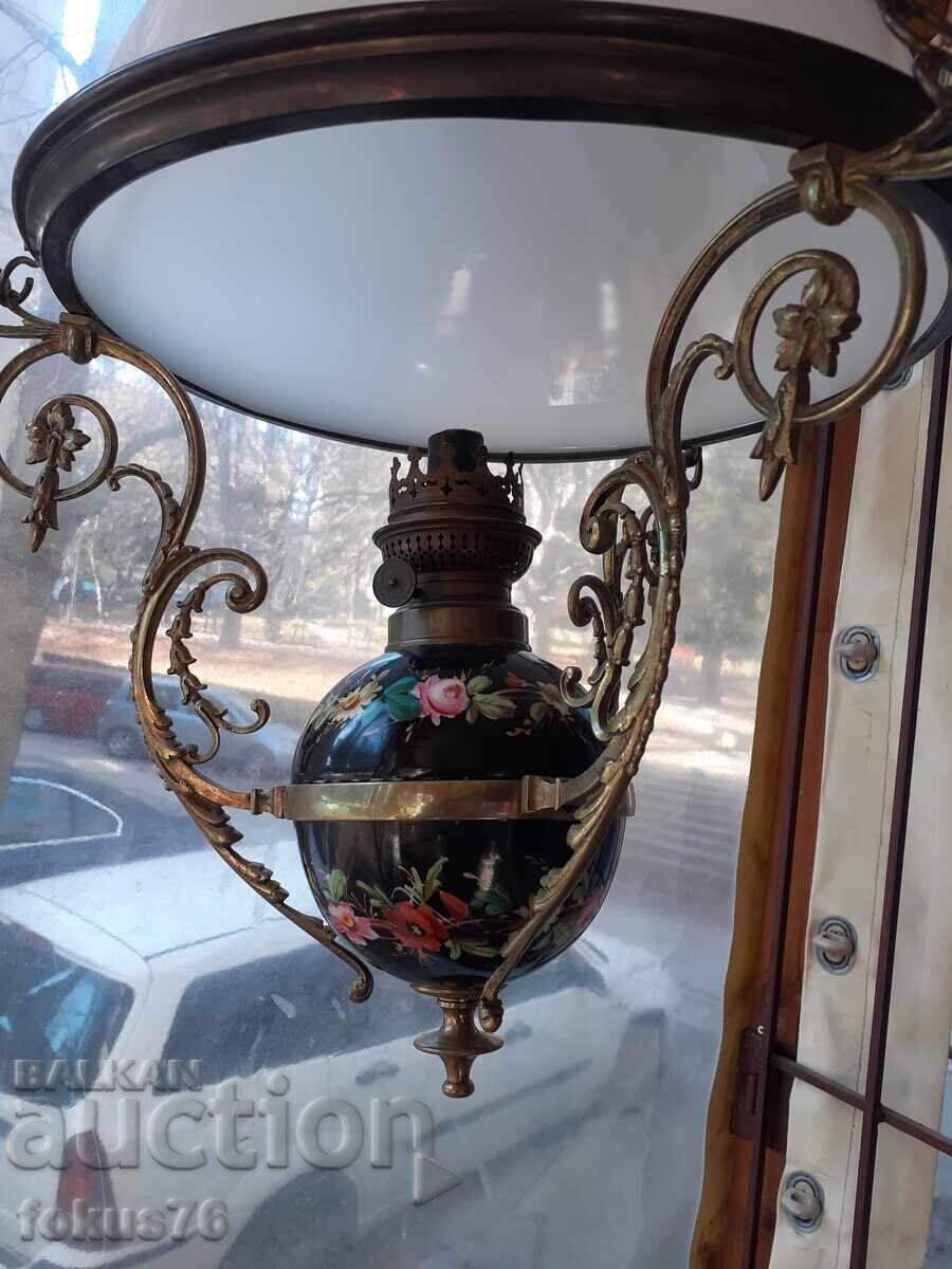 Great porcelain chandelier lampshade gas opaline glass with price 290.00 BGN | € 148.27 Great porcelain chandelier lampshade gas opaline glass with price 290.00 BGN | € 148.27