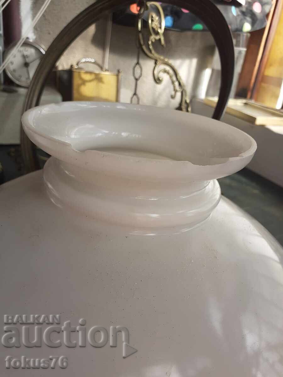 Great porcelain chandelier lampshade gas opaline glass - 5 Great porcelain chandelier lampshade gas opaline glass - 5