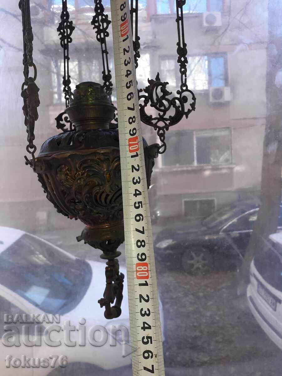 Delivery of Great cast iron chandelier lampshade gas