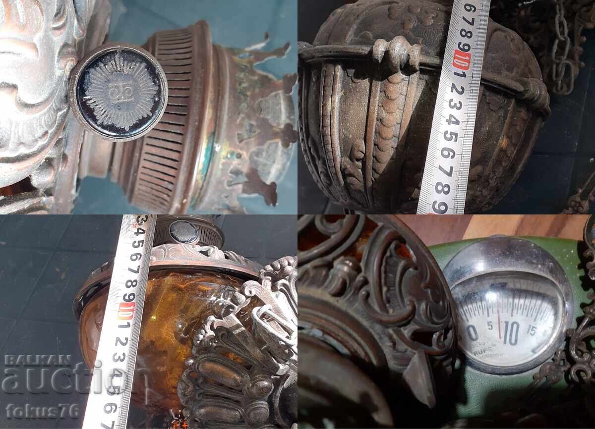 Great cast iron chandelier lampshade gas - 7