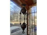 Great cast iron chandelier lampshade gas