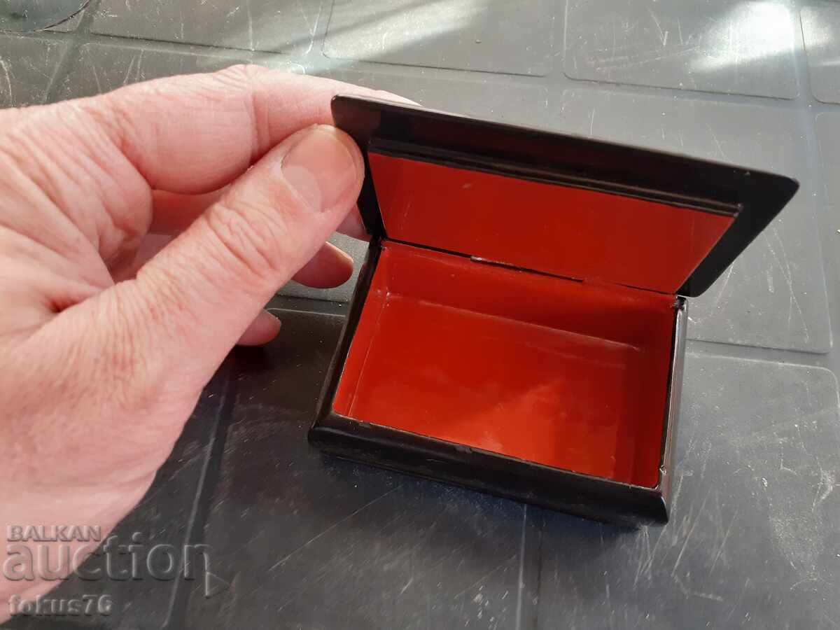 Old Russian lacquer box hand-painted Fedoskino Palex - 5 Old Russian lacquer box hand-painted Fedoskino Palex - 5