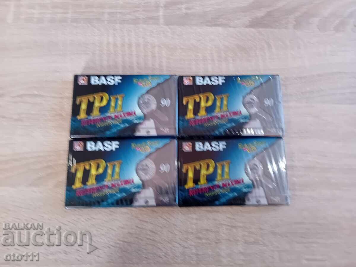 НОВИ АУДИО КАСЕТИ - BASF  TP II 90 - 4 броя