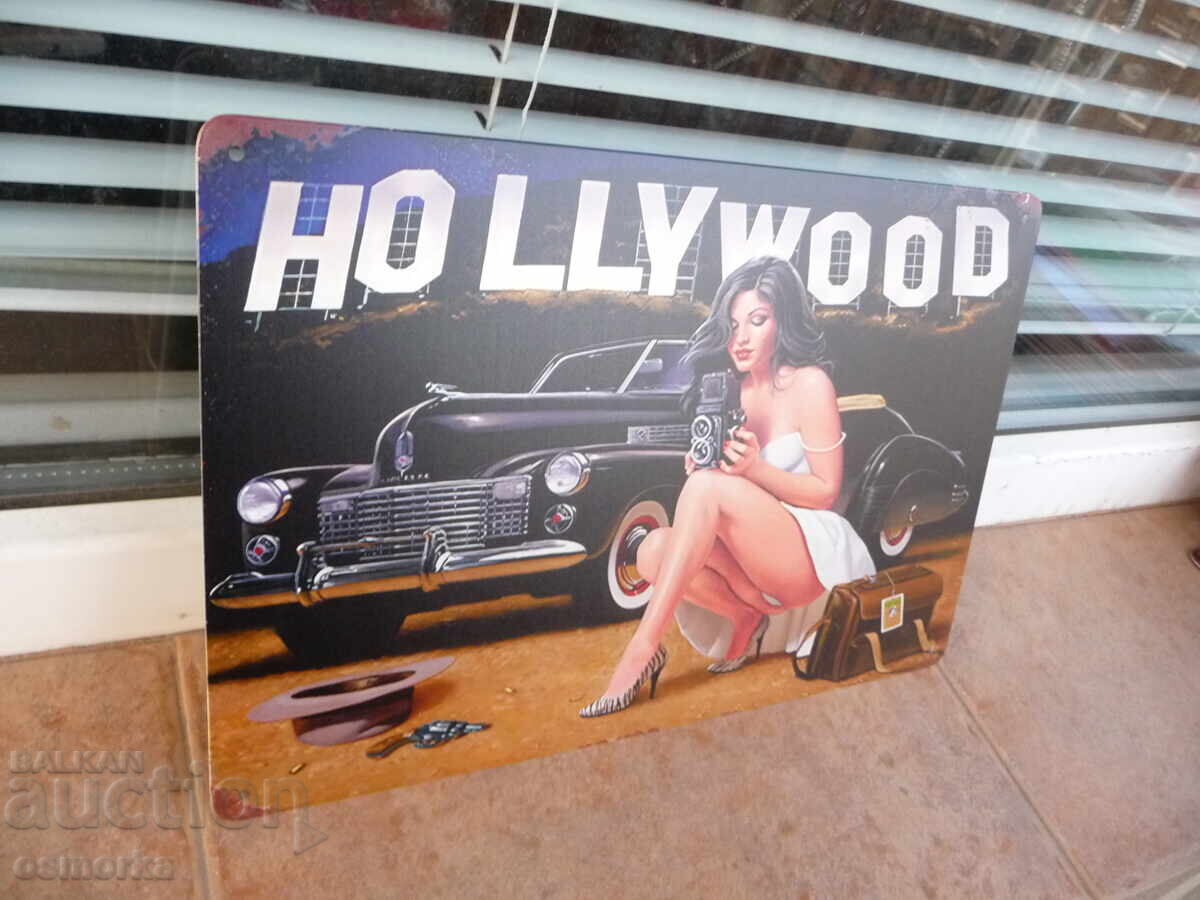 Metal plate car Hollywood erotica detective camera photo with price 18.00 BGN | € 9.20 Metal plate car Hollywood erotica detective camera photo with price 18.00 BGN | € 9.20