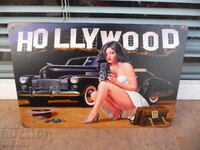 Metal plate car Hollywood erotica detective camera photo