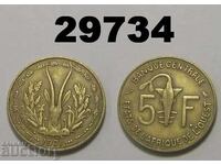 West Africa 5 francs 1971