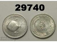 Singapore 5 cents 1971