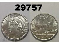 Brazilia 50 centavos 1976 AUNC