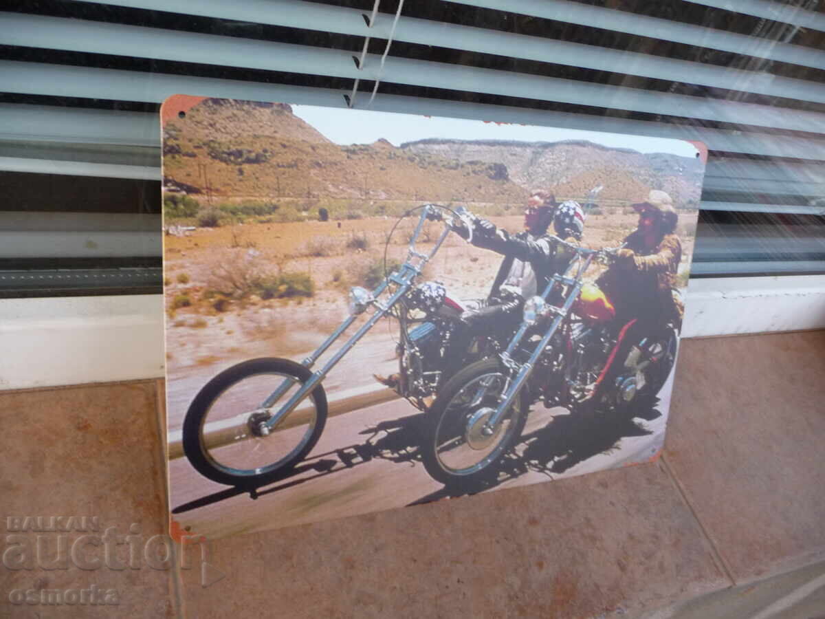 Metal sign motorcycle Easy rider rockers Free rider chopper sv with price 18.00 BGN | € 9.20 Metal sign motorcycle Easy rider rockers Free rider chopper sv with price 18.00 BGN | € 9.20