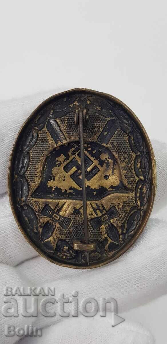 Много рядък знак, значка за раняване I-ва степен - Германия с цена € 120.00 | 234.70 лв.