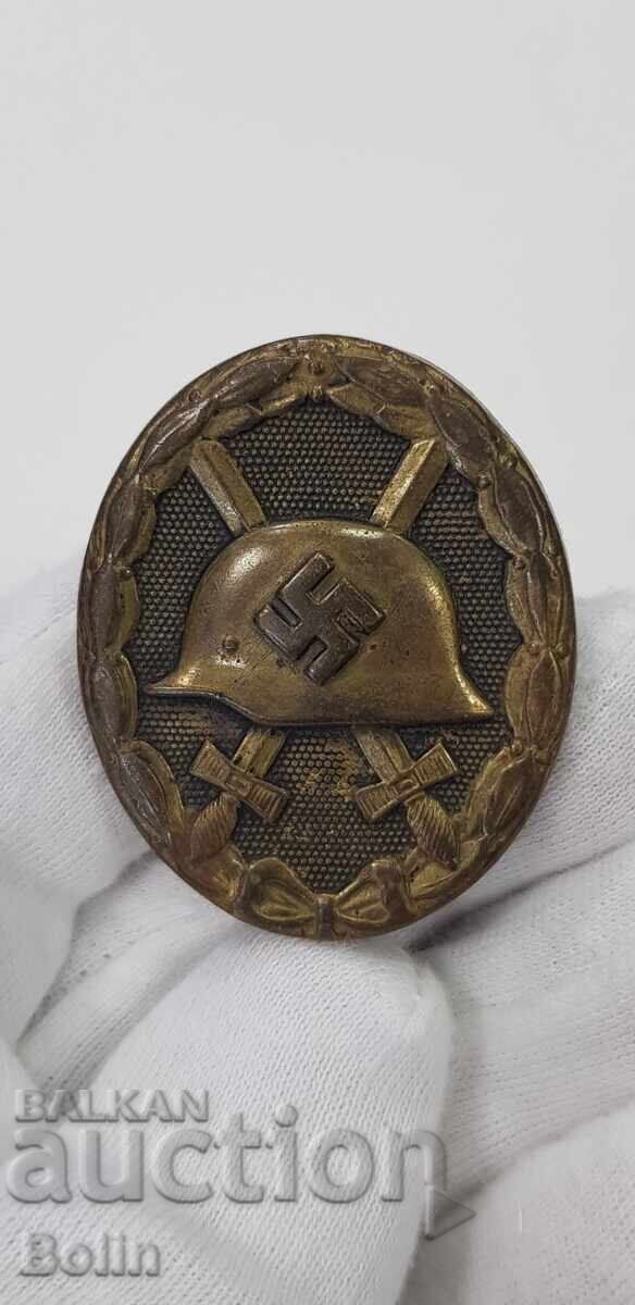 Аукцион Много рядък знак, значка за раняване I-ва степен - Германия
