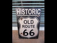 Метална табела Historic Old Route 66 Историческата магистрал