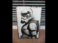 Metal sign movie Star Wars Soldier Star Wars armor