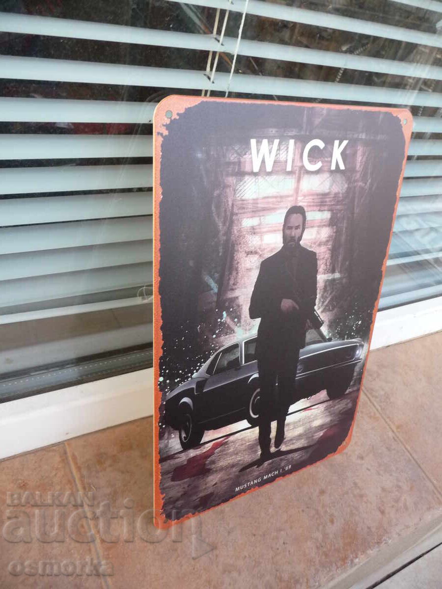 Film cu semne metalice John Wick Mustang 69 de acțiune Keanu Reeves cu preț 18.00 BGN | € 9.20