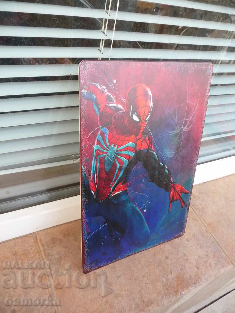 Metal sign ταινία δράσης κόμικ Spiderman spiderman με τιμή 18.00 BGN | € 9.20 Metal sign ταινία δράσης κόμικ Spiderman spiderman με τιμή 18.00 BGN | € 9.20