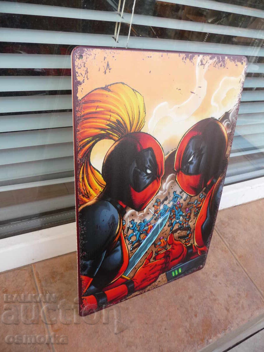 Semn metalic film Deadpool benzi desenate Marvel săbii acțiune amuzantă cu preț 18.00 BGN | € 9.20