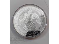 10 oz. Сребърна монета - Зверовете на Кралицата 2020 г.