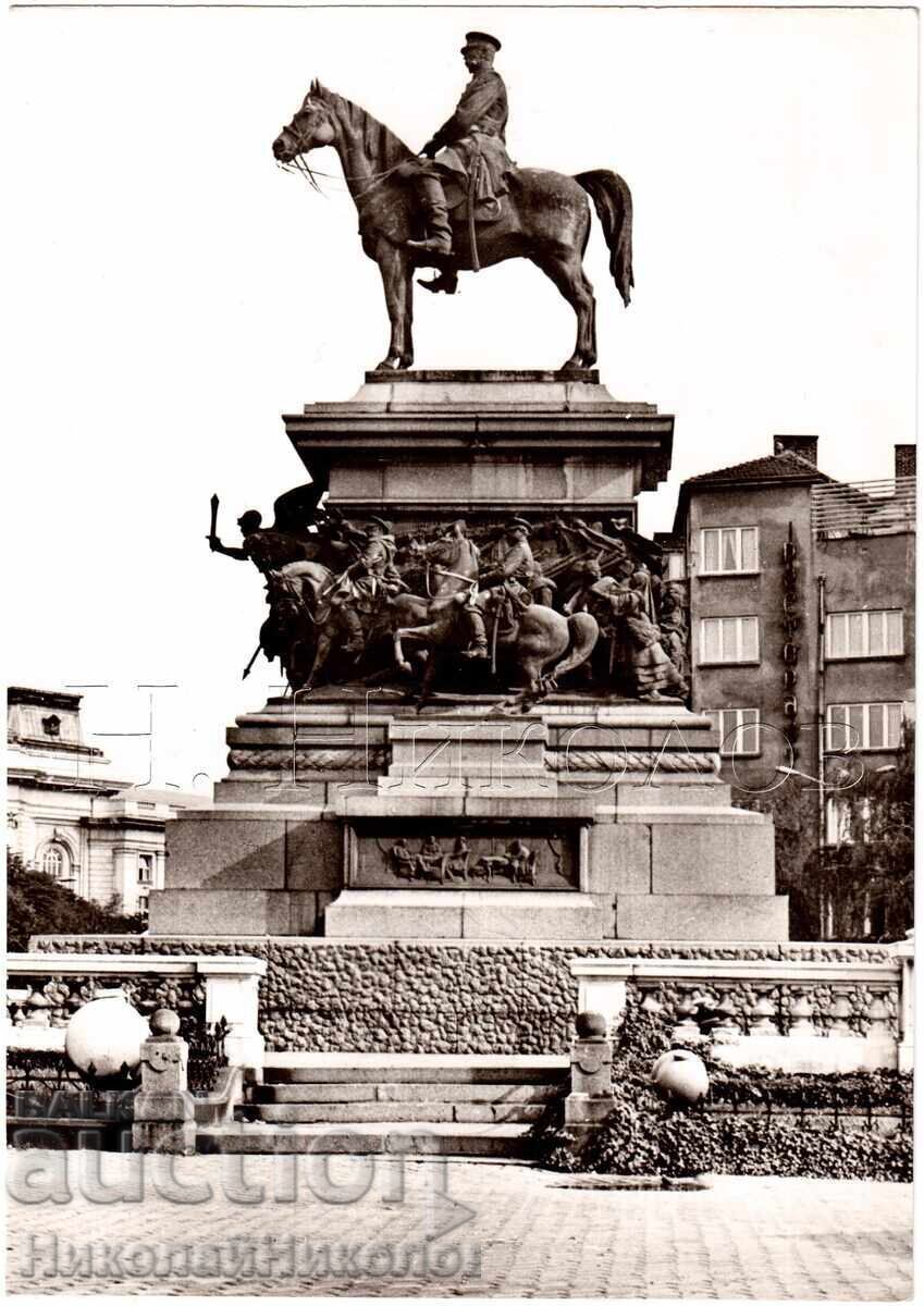 LARGE OLD PHOTO SOFIA MONUMENT KING LIBERATOR D473 LARGE OLD PHOTO SOFIA MONUMENT KING LIBERATOR D473