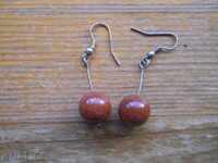 gold stone earrings